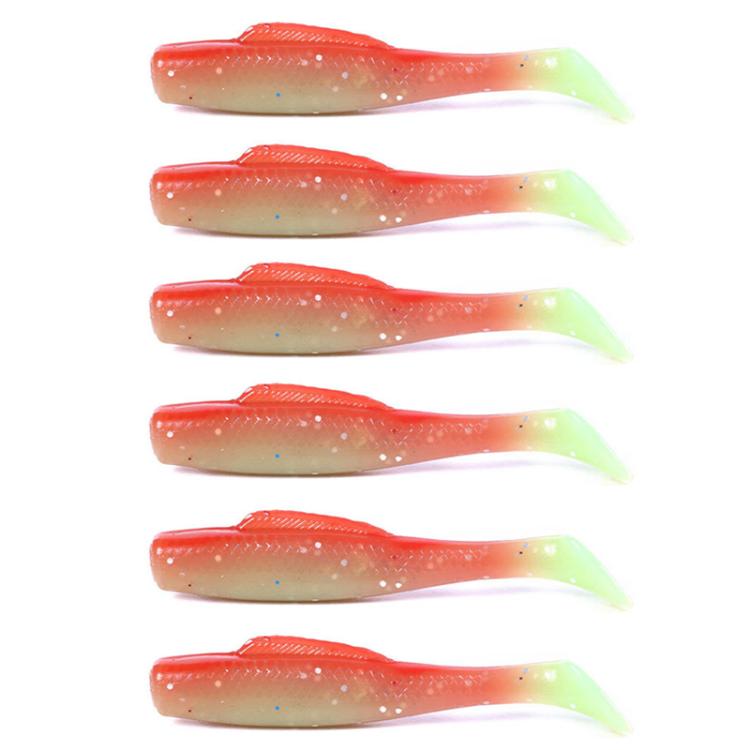 HENGJIA 6pcs / Box Outdoor Fishing Floating Soft Bait 8cm-5g Bionic False Lure