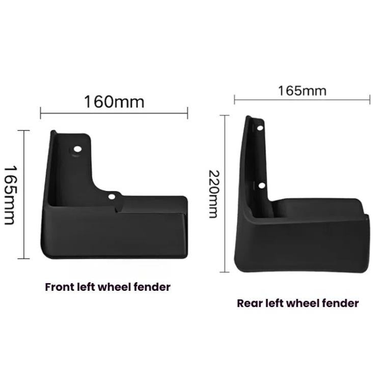 For 2010-2015 Toyota Prius Car Tire Soft Rubber Mudguard