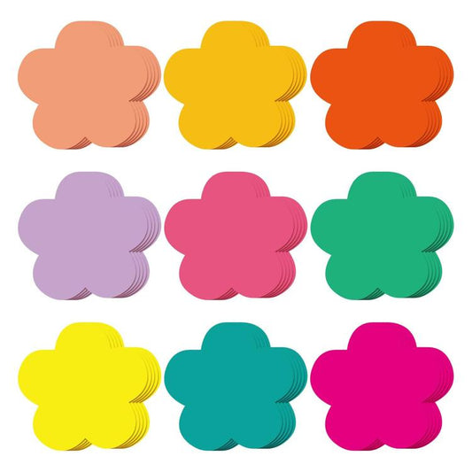 5 Sets 9pcs/Pack Colorful Floral Paper Cutouts for Classroom Bulletin Board Decorations, Spring Party Backdrop, DIY Craft Projects