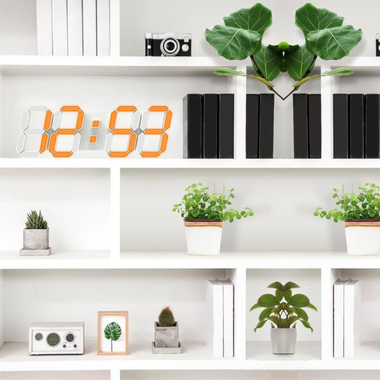 APP Remote Control 3D Led Wall Digital Color Clock Alarm /Date/Temp Display Wall & Table Clock