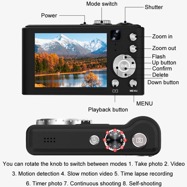Q21 4K High Definition 16X Digital Zoom Camera 96 Megapixel Camera