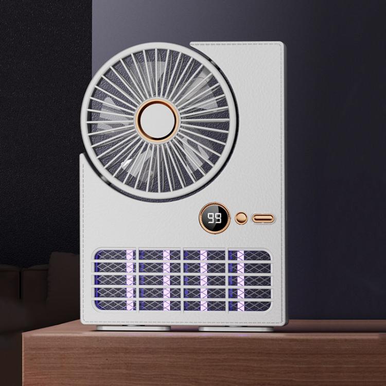 2-in-1 Household Electric Fan Mosquito Killer Lamp LED Digita lDesktop Fan