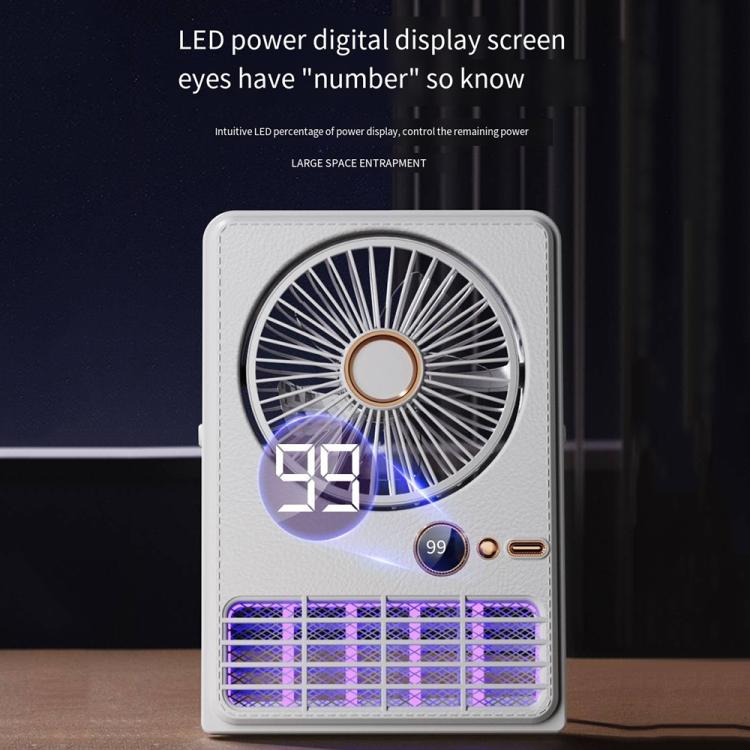 2-in-1 Household Electric Fan Mosquito Killer Lamp LED Digita lDesktop Fan