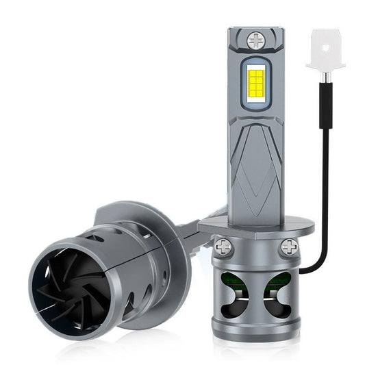 2pcs Direct Plug Mini LED Car Headlight Bulb With Fan Cooling