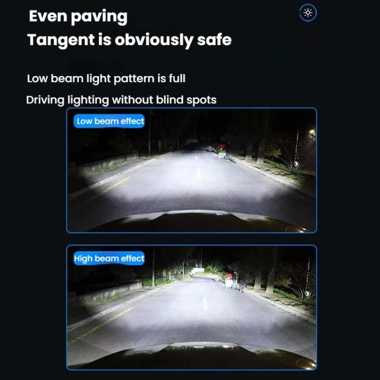 2pcs 6000K Mini Car Plug-in Integrated LED Headlights