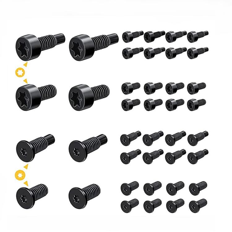 40pcs /Pack T6 T15 Security Tamper-Proof Torx Screws with Anti-Theft Holes for Ring Doorbell & Camera Mounting