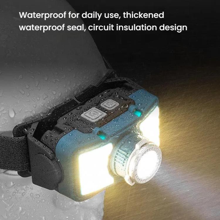 E-SMARTER W6100A LED Mini Wave Sensor Headlamp COB Outdoor Adventure Fishing Bright Headlamp
