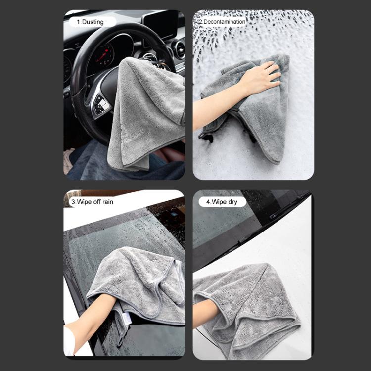 SUITU ST-9009 Double-Sided Fleece Thickened Water Absorbent Quick Drying Car Wash Towel