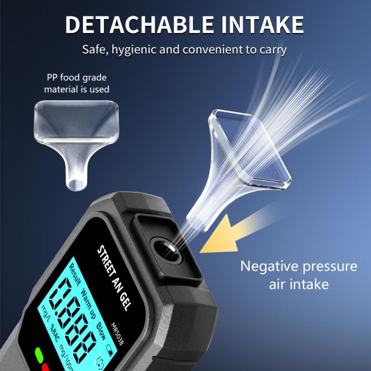 LCD Screen High-Precision Air-Blowing Dual-Purpose Alcohol Tester