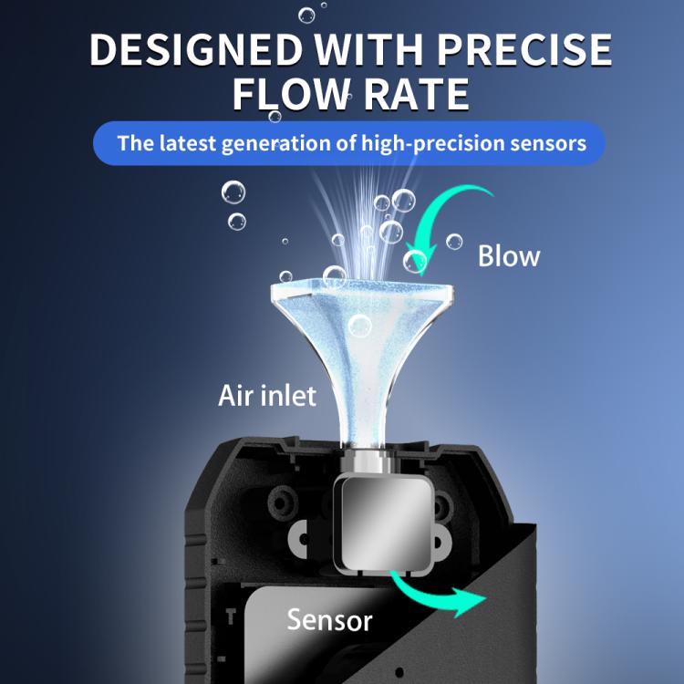 LCD Screen High-Precision Air-Blowing Dual-Purpose Alcohol Tester