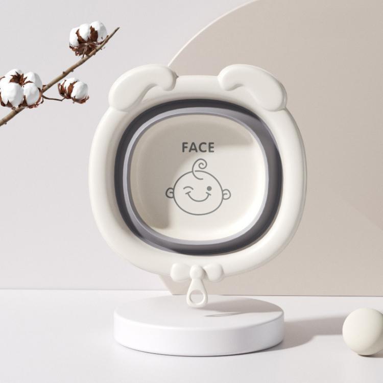 Children Silicone Folding Washbasin Portable Thickened Hangable Butt Washbasin For Babies
