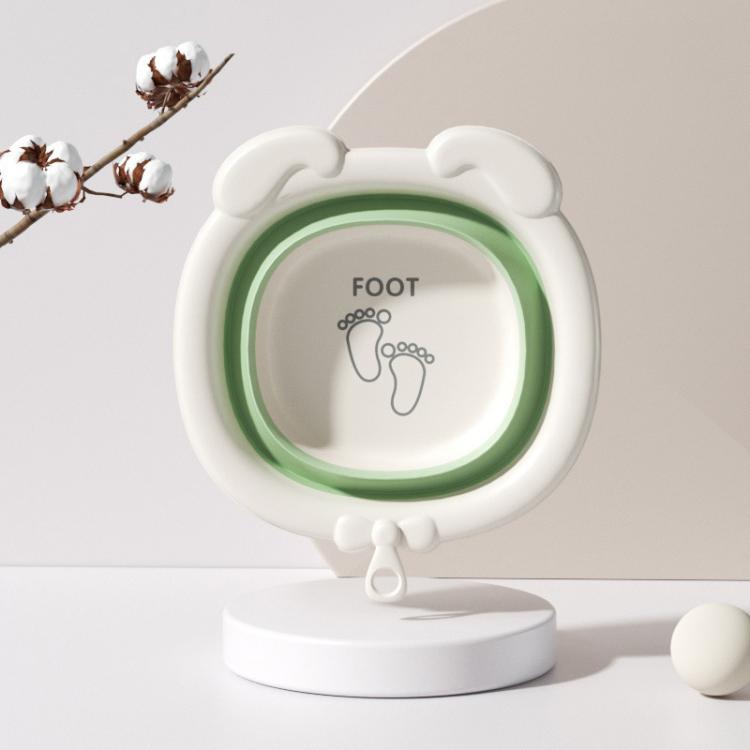 Children Silicone Folding Washbasin Portable Thickened Hangable Butt Washbasin For Babies