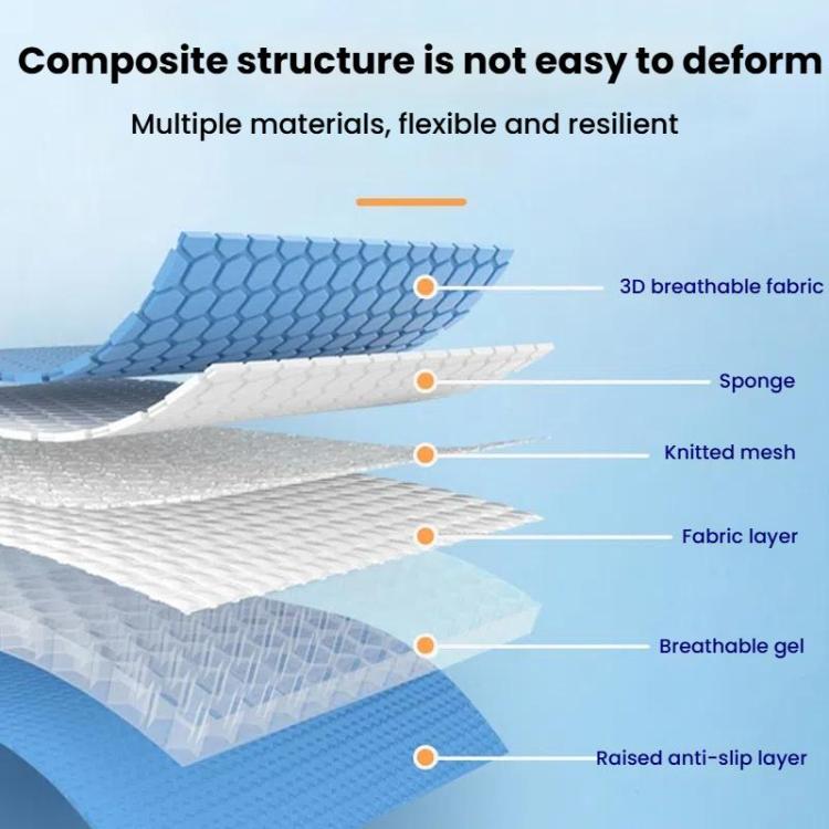 Car Honeycomb Gel Seat Cushion Breathable Ice Silk Cushion