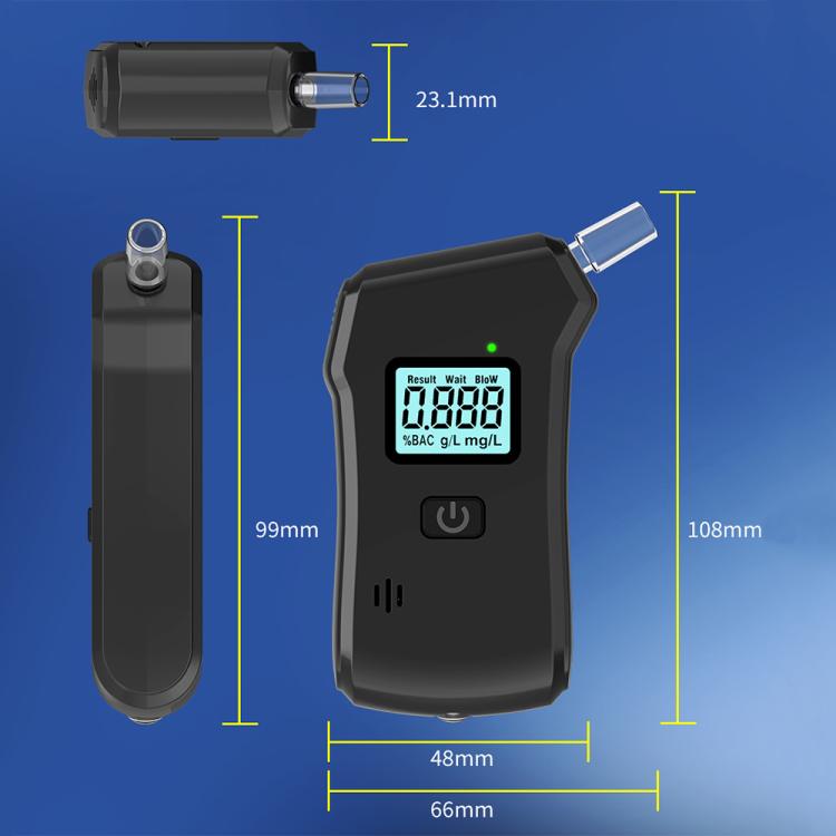 Digital Display Blow-type High-precision Alcohol Tester