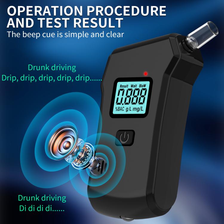 Digital Display Blow-type High-precision Alcohol Tester