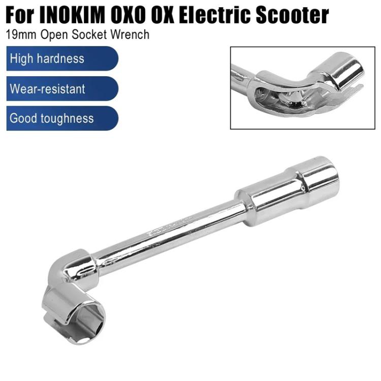 For INOKIM OXO OX Electrical Scooter 19mm L-Shaped Open-End Socket Wrench For Fixing The Motor Nut