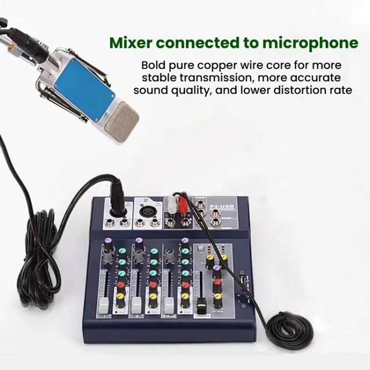 VEGGIEG Male to Female Microphone Stereo Microphone Cable Amplifier XLR Balanced Copper Cannon Audio Cable