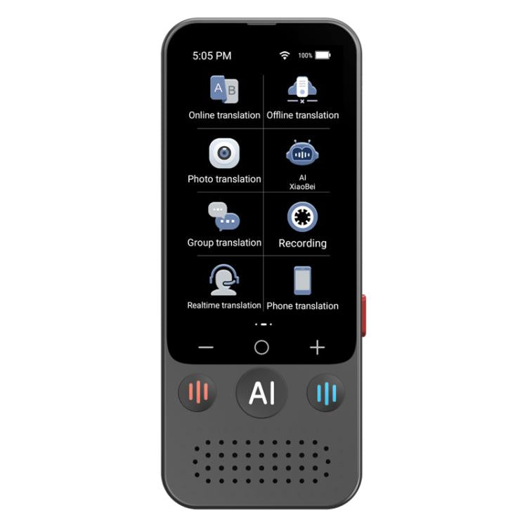 3.1-inch Screen Multilanguage AI Translator Device 139 Online/17 Offline Languages, Real-Time Voice/Photo/Text Translation