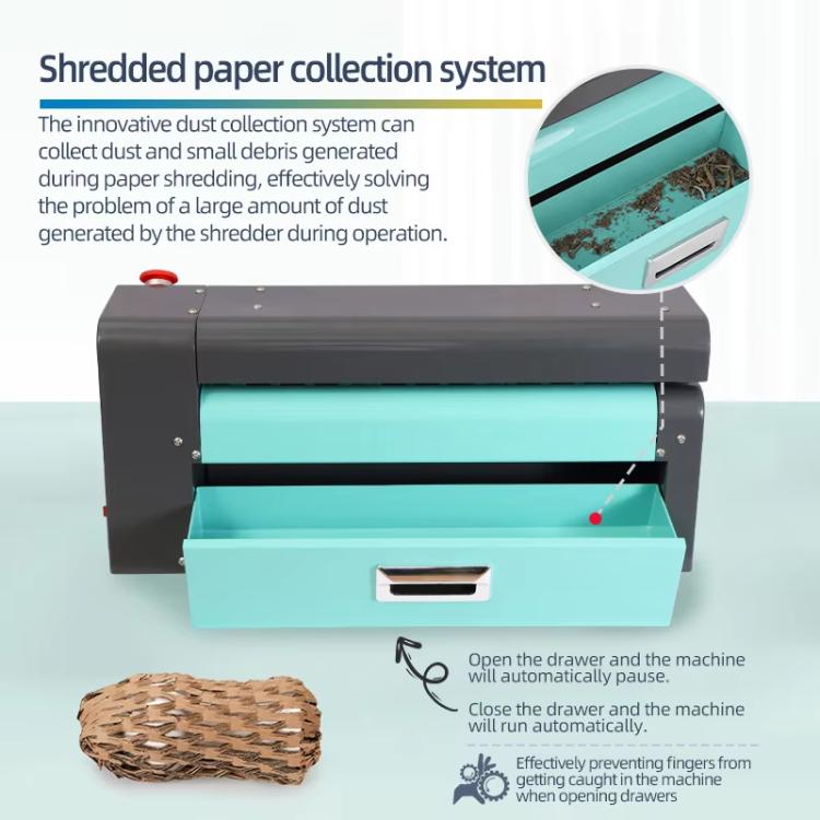 370W Cardboard Shredder Handles 10mm Thickness, 5M/Min Speed For Packaging & Recycling