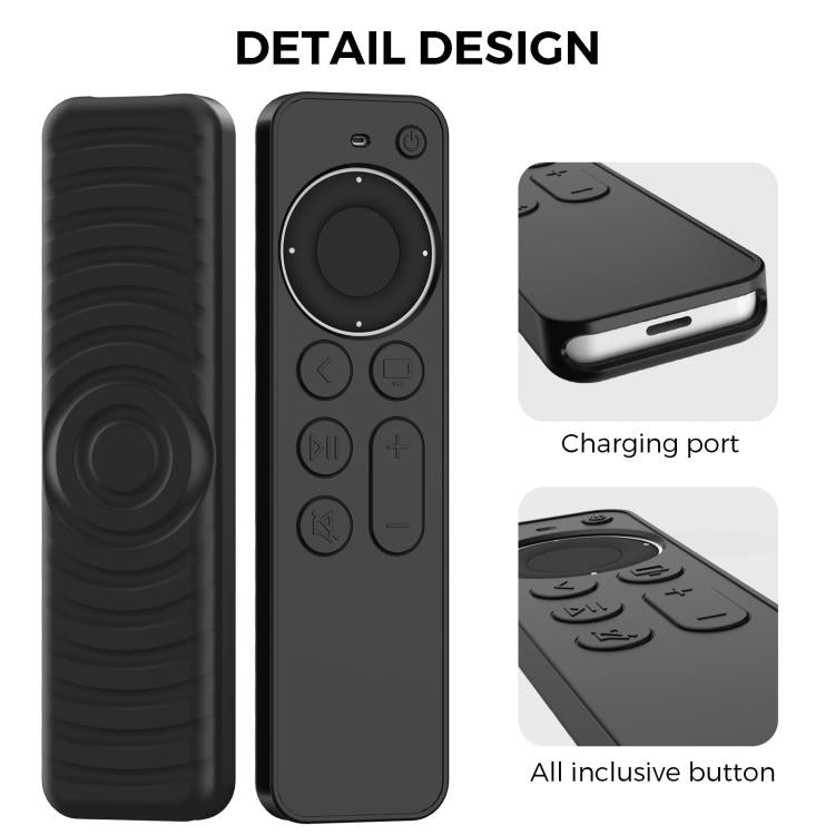 For Apple TV Siri Remote 2 / 3 AhaStyle PT167 Remote Control Silicone Protective Case