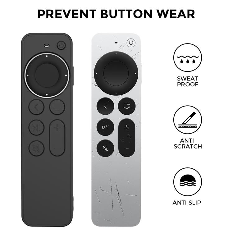 For Apple TV Siri Remote 2 / 3 AhaStyle PT167 Remote Control Silicone Protective Case