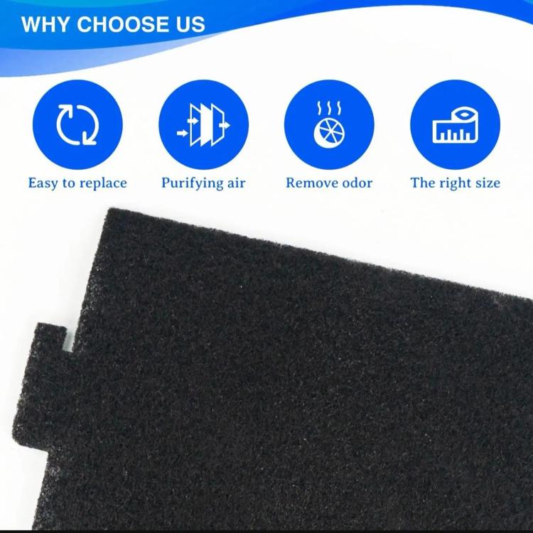 4pcs /Pack Microwave Filter Cotton For KitchenAid KMLS311HBL/ Whirlpool YKMLS311 YWML55011, WML75011