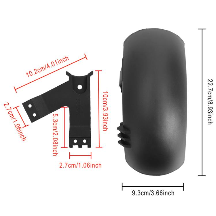 For INOKIM OXO OX Electrical Scooter Rear Mudguard Set