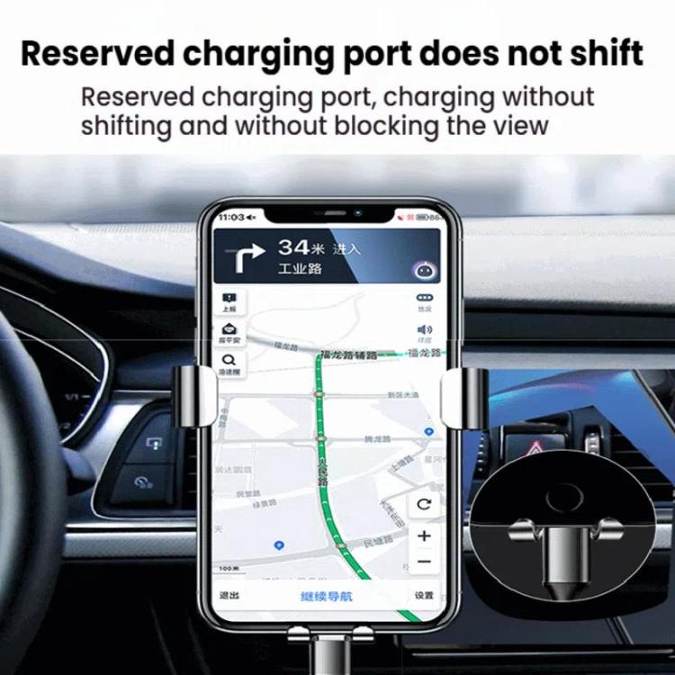 Air Outlet Clip-on Gravity 360-degree Rotating Car Phone Holder