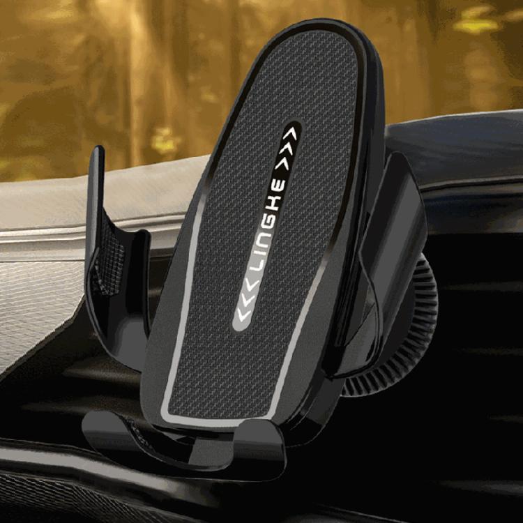 Carbon Fiber Clip-on Gravity Air Outlet Car Phone Holder