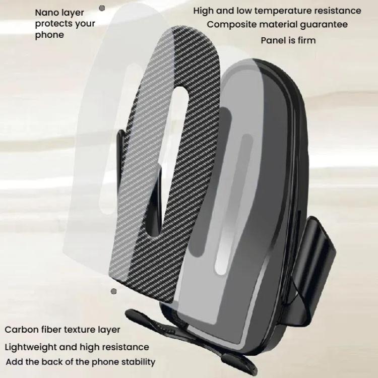 Carbon Fiber Clip-on Gravity Air Outlet Car Phone Holder