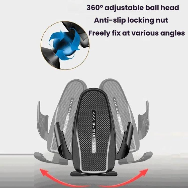 Carbon Fiber Clip-on Gravity Air Outlet Car Phone Holder