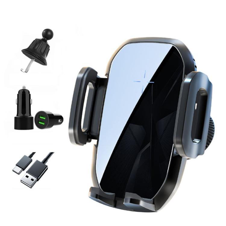 15W Wireless Induction Snap-on Charging Car Air Outlet Phone Holder