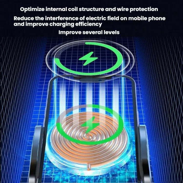 15W Wireless Induction Snap-on Charging Car Air Outlet Phone Holder