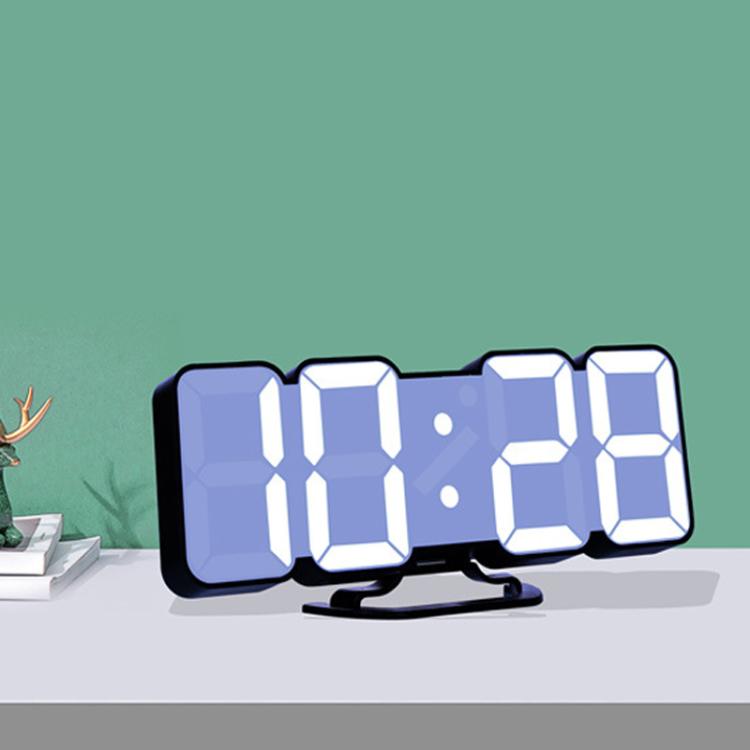 RGB Color Changing 3D Digital Clock With Voice Control, Adjustable Brightness, Temperature Display & Remote