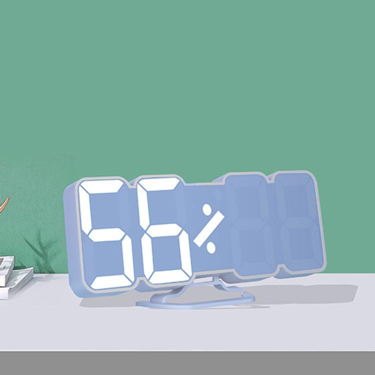 RGB Color Changing 3D Digital Clock With Voice Control, Adjustable Brightness, Temperature Display & Remote