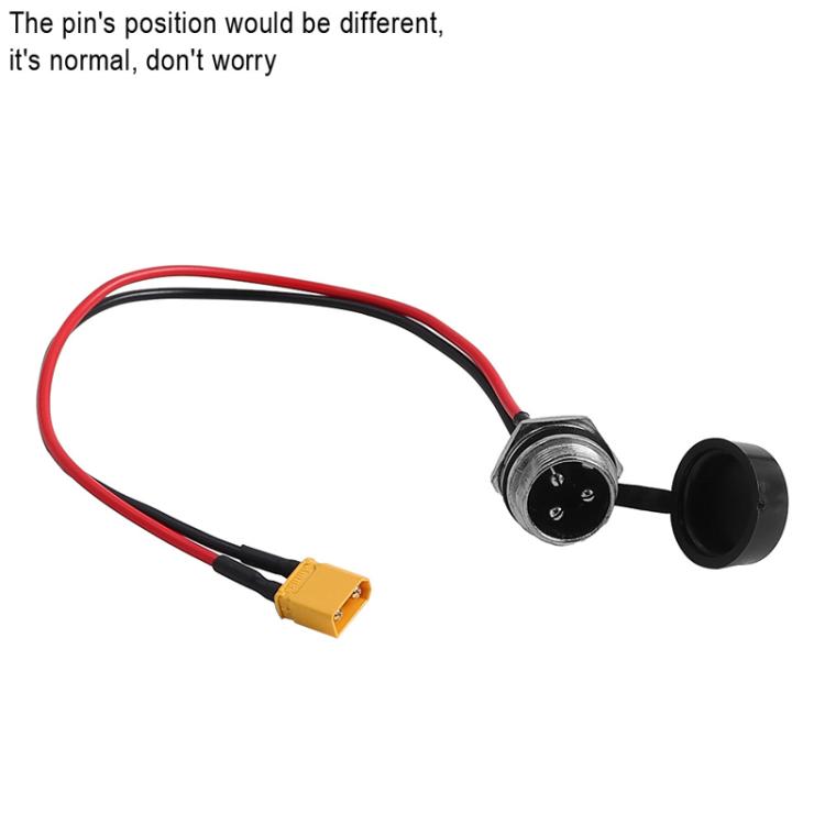 For INOKIM OXO OX Electrical Scooter Power Port Components GX16 3-Pin Aviation Header Charging Socket