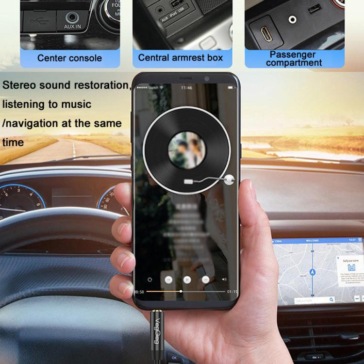 VegGieg 3.5mm Male To Male Aux Audio Cable Phone Computer Car Earphone Listening Audio Connection Cable