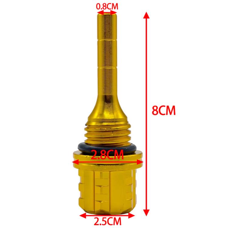 JYC-006 CNC Aluminum Alloy Hexagonal Plum Blossom Oil Dipstick Motorcycle Decoration