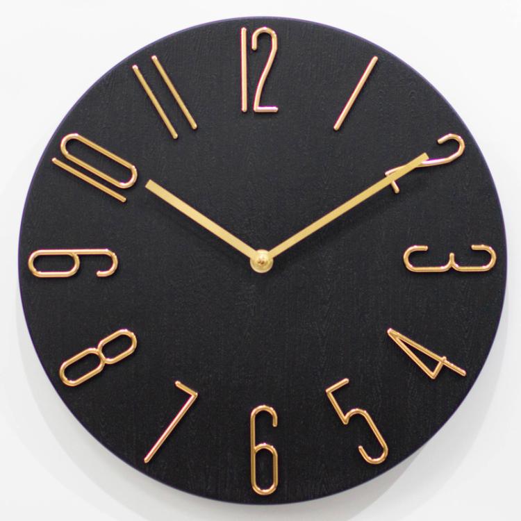 12 Inch Frameless Minimalist Wall Clock Silent Modern Quartz Clock for Living Room, Bedroom, Kitchen