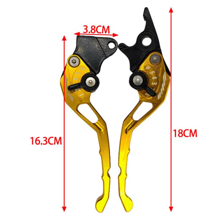 1pair TJSB-032 Aluminum Alloy Left Drum Right Disc Handle Brake Clutch Horn Handlebar Lever