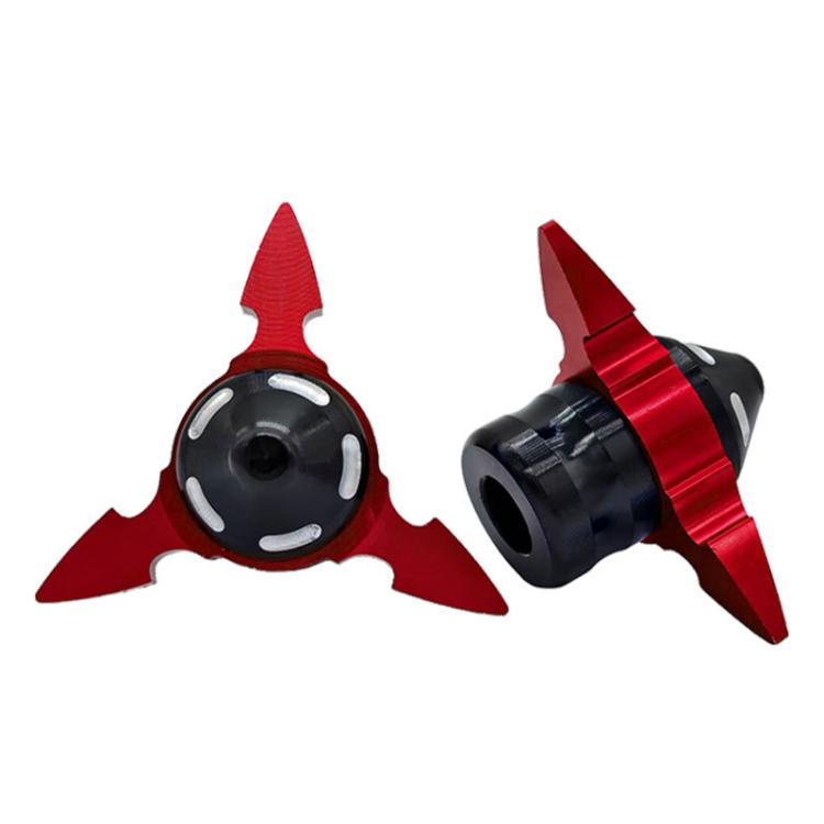 1pair QCB-034 Aluminum Alloy Dart Front Fork Cup Wheel Anti-fall Wear-resistant Decorative Cup