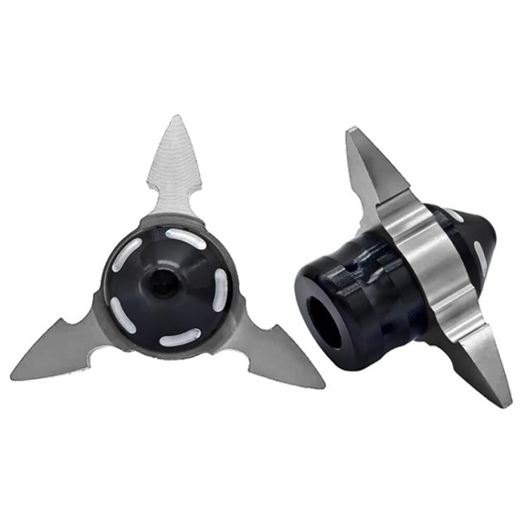 1pair QCB-034 Aluminum Alloy Dart Front Fork Cup Wheel Anti-fall Wear-resistant Decorative Cup
