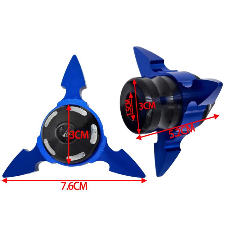 1pair QCB-034 Aluminum Alloy Dart Front Fork Cup Wheel Anti-fall Wear-resistant Decorative Cup