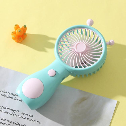 Cute Small Snail Handheld USB Rechargeable Fan Portable Mini Compact Pocket Fan