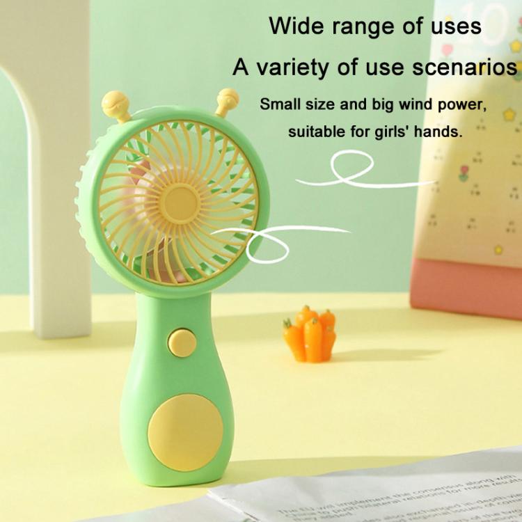 Cute Small Snail Handheld USB Rechargeable Fan Portable Mini Compact Pocket Fan