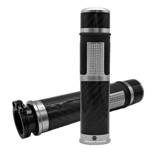 1pair Universal Motorcycle Carbon Fiber Grip Cover Throttle Turn Decorative Cover