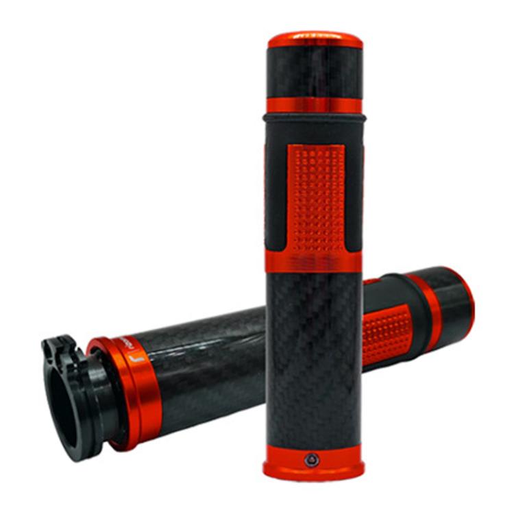 1pair Universal Motorcycle Carbon Fiber Grip Cover Throttle Turn Decorative Cover