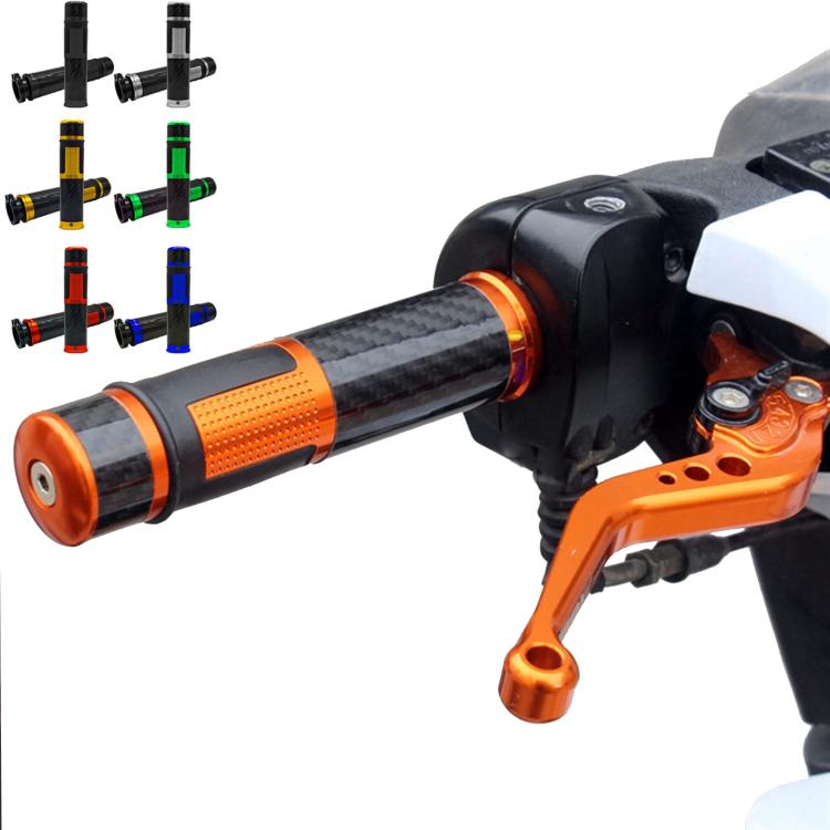 1pair Universal Motorcycle Carbon Fiber Grip Cover Throttle Turn Decorative Cover