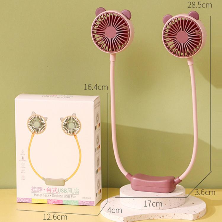 Outdoor Folding Mini Neck Fan Portable USB Rechargeable Summer Gift Fan