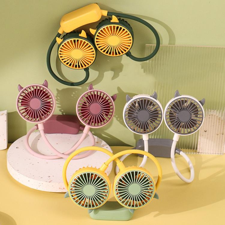 Outdoor Folding Mini Neck Fan Portable USB Rechargeable Summer Gift Fan